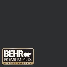 Behr Premium Plus 1 Gal Ecc 10 2 Jet Black Semi Gloss