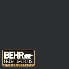 behr premium plus 1 gal ecc 10 2 jet black semi gloss