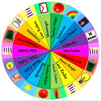 A Job Wheel Available For Free Download Colourful And Bright It Features Enough Jobs For Your Whole Classroom Jobs Teacher Lesson Plans Elementary Counseling