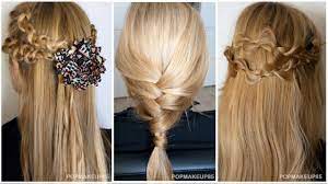 Sono pratiche e veloci, quindi perfette da sfoggiare d'estate. Pettinature Facili E Veloci Per Capelli Lunghi Medi Con Trecce Perfette Per La Scuola Youtube