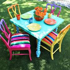 Mark Montano Bright Fiesta Furniture Makeover Outdoor Furniture Makeover Furniture Makeover Thrift Store Kids Furniture Makeover