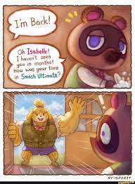 Oh Isabelle T Havent You In Months How Was Your Time In Smash Ultimate Ifunny In 2020 Animal Crossing Funny Animal Crossing Game Animal Crossing Fan Art