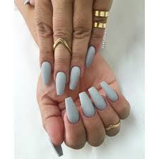 Light grey nails.nails design that consists of light grey coffin nails, black coffin nails, with gray and black. Color Light Grey Acrylic Nails Coffin Nail And Manicure Trends
