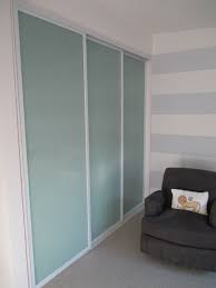 3 Panel 3 Track Modern Bypass Closet Door Check Out This Recent Installation In Los Angeles Californi Sliding Door Track Sliding Closet Doors Sliding Doors