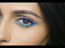 blue eye makeup tutorial teni