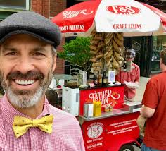 Father and Son Gourmet Hot Dogs & Brats will be serving in Downtown Mebane  tomorrow from 11:00-5:00 at 122 West Clay Street. Be sure to ask about  their homemade bacon jam! Yum!