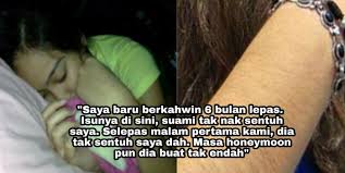 Akhirnya jono kawin dengan sukses, maksudnya jono dengan sukses mengawini wanita yang dicintainya nah ini dia yang paling ditunggu…. Selepas Malam Pertama Suami Tak Sentuh Saya Dah Masa Honeymoon Pun Dia Buat Tak Endah Bila Saya Tanya Barulah Saya Dapat Tahu Luahan Sedih Seorang Isteri Gara Gara Perangai Suami Suara Viral