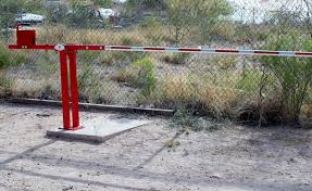 Barrier gate operators are generally used in commercial and industrial applications such as controlling access to parking lots. Manually Operated Rising Barrier Gate Arm