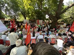 दिल्ली: फिलिस्तीन के साथ एकजुटता में बड़ी सभा ने कहा, इजरायल द्वारा नरसंहार  स्वीकार्य नहीं | न्यूज़क्लिक