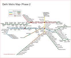 Delhi Metro New Map From Delhicapital 10 Polyconceptusa