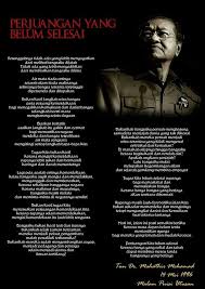 Perjuangan Belum Selesai History Mahathir Mohamad Quotes