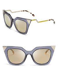 Fendi Women S Mirrored Geometric Sunglasses 52mm Jewelry Accessories Bloomingdale S Sunglasses Guide Sunglasses Fashion Eye Glasses