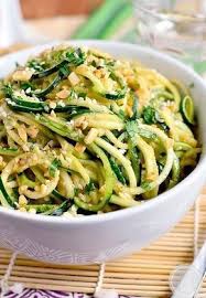 Spaghettis De Courgette Et Amandes Spaghetti De Legumes Recette De Plat Spaghetti De Courgette