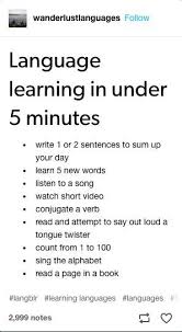 Language Learning In Under 5 Minutes In 2020 Learning Languages Tips Korean Language Learning Learning Languages