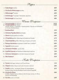 Kommen sie zu uns ins restaurant taverna hellas und überzeugen sie sich von den schmackhaften speisen unserer exzellenten köche! Speisekarte Mit Griechischen Spezialitaten Restaurant Hellas Artemis Speisekarte Griechische Spezialitaten Spezialitaten