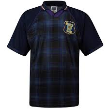Made from smooth poly fabric, it's finished up with the legendary club crest to the chest. Score Draw Official Retro Scotland 1996 European Championship Mens Football Shirt Clothing Acadiabooks Supporters Gear