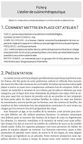 Atelier De Cuisine Therapeutique Editions Phalente