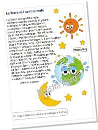 Poesia Sulla Terra Con Disegno Da Colorare Maestra Mary Green School Nursery Rhymes Earth Day