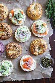 How To Setup An Easy Bagel Bar Brunch Recipe Bagel Bar Breakfast Entertaining Breakfast Smoothie Bowl Recipes