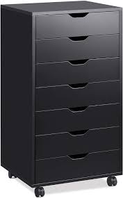 Six drawers of varying sizes offer up plenty of space for you to store any number of your favorite clothes. Amazon Com Devaise 7 Drawer Chest Wood Dresser Organizer With Removable Wheels Storage Cabinet For Bedroom Living Room Closet Black Kitchen Dining