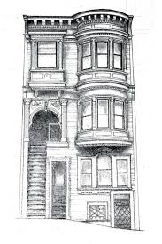Architecture Black And White Building Drawing Pencil Drawing Of San Francisco Architecture Black And White Drawing Architecture Drawing Architecture Sketch