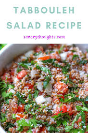Tabbouleh Salad Recipe Tabbouleh Salad Recipe Vegetarian Salad Recipes Salad Recipes