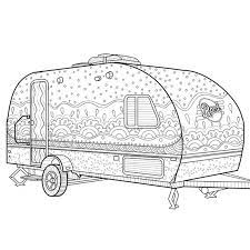 Polish your personal project or design with these camper trailer transparent png images, make it even more personalized and more attractive. Printable Coloring Page Zentangle Camping Coloring Book Etsy In 2021 Camping Coloring Pages Camping Quilt Coloring Books