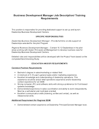 Working primarily with the sales and marketing departments, this experienced. Job Description For Sales Manager Business Development