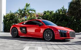 Download Wallpapers Audi R8 2017 Red R8 Sports Coupe New R8 Whiils Hre Red Audi Red Audi Best Luxury Cars Audi