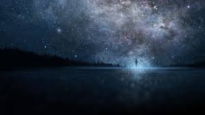 General 2560x1440 Artwork Fantasy Art Digital Art Lake Stars Night Wood Forest Wallpaper Space 2048x1152 Wallpapers Desktop Wallpaper 1920x1080