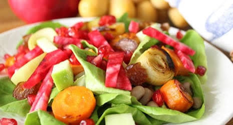 Simanim Salad for Rosh Hashanah