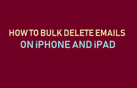 Is there a way to mass delete email for a date range from say: How To Bulk Delete Emails On Iphone Or Ipad