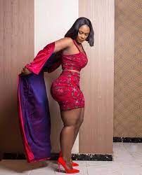 Photos of the mother of 4 who is regarded as the curvaceous Ghanaian