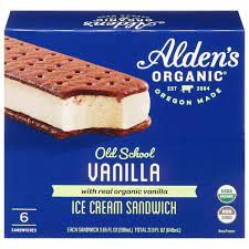 You'll need heavy cream, sweetened condensed milk and a flavoring—like vanilla. Save On Alden S Organic Ice Cream Sandwiches Vanilla 6 Ct Order Online Delivery Giant