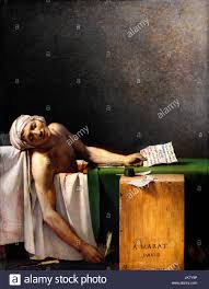 Image result for La Mort de Marat - painting by David