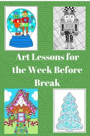 Art Lessons For Winter Art Sub Lessons Christmas Art Projects Holiday Art Projects
