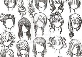 Yes yes those were the basic hairstyles for girls in anime. Anime Girl Hairstyle Drawing Hair Styles Andrew