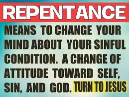 Image result for repent and turn to jesus