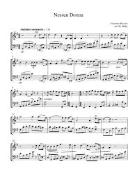 Now no need to worry. Nessun Dorma For Violin Amp Cello Duet By Giacomo Puccini 1858 1924 Digital Sheet Music For Score Download Print S0 9636 Sheet Music Plus