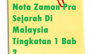 Zaman prasejarah di malaysia | aireennazri88. Nota Zaman Pra Sejarah Di Malaysia Tingkatan 1 Bab 2