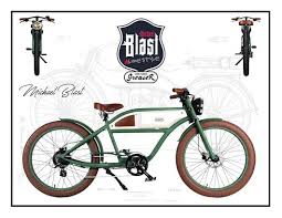 Bike Design Color Black And White Greaser Vintage E Bikes By Michael Blast Green White Color Introdu Com Imagens Design De Bicicleta Fotos