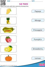 Our Fruits English Worksheets For Kids Kindergarten Worksheets English Lessons For Kids