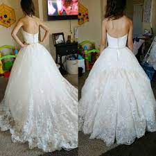 Who Says You Need To Settle For A Traditional Ballgown Bustle Not Us We Created A Flatteri Wedding Dress Bustle Wedding Dress Train Wedding Dress Train Bustle