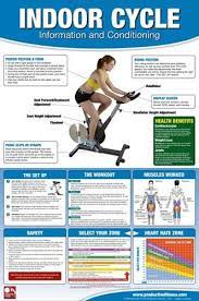 Rowing Machine Professional Gym Fitness Wall Chart Poster Male Edition Productive Fitness Biking Workout Stationary Bike Workout Spin Bike Workouts