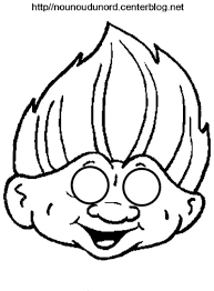 les trolls poppy et branche masque a imprimer coloriage funko pop