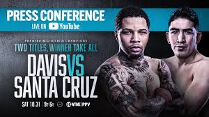 Showtime es el canal que posee los derechos de retransmisión de esta velada. Full Replay Davis Vs Santa Cruz Final Press Conference Youtube