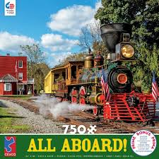 Walmart+ members score free shipping with no minimum on most orders! Ceaco All Aboard Steam Engine 750 Piece Jigsaw Puzzle Walmart Com Walmart Com