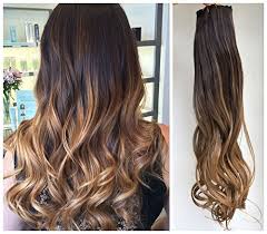 Unlike standard dye jobs, dip dyes allow you to show off a new color while the length of your hair will determine how much hair you can feasibly dip dye. 20 Inches Full Head Ombre Dip Dyed Loose Curls Wavy Curly Clip In Hair Extensions 6pcs Pack Col Dark Brown To Dark Blonde Dl Buy Online In Bahamas At Desertcart Productid 42630366