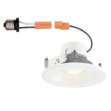 Color temperature select led downlight is an easy way to upgrade your existing can lights to the sleek look of recessed lighting and led energy efficient technology. White Integrated Led Recessed Trim 2700k Commercial Electric 4 In Industrial Electrical Industrial Scientific Intekma Net