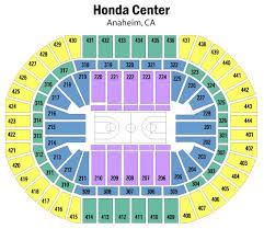 honda center seating chart views and reviews anaheim ducks